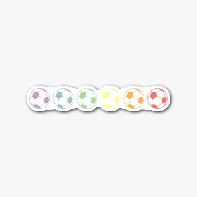 PASTEL SOCCER BALLS - PRIDE COLLECTION